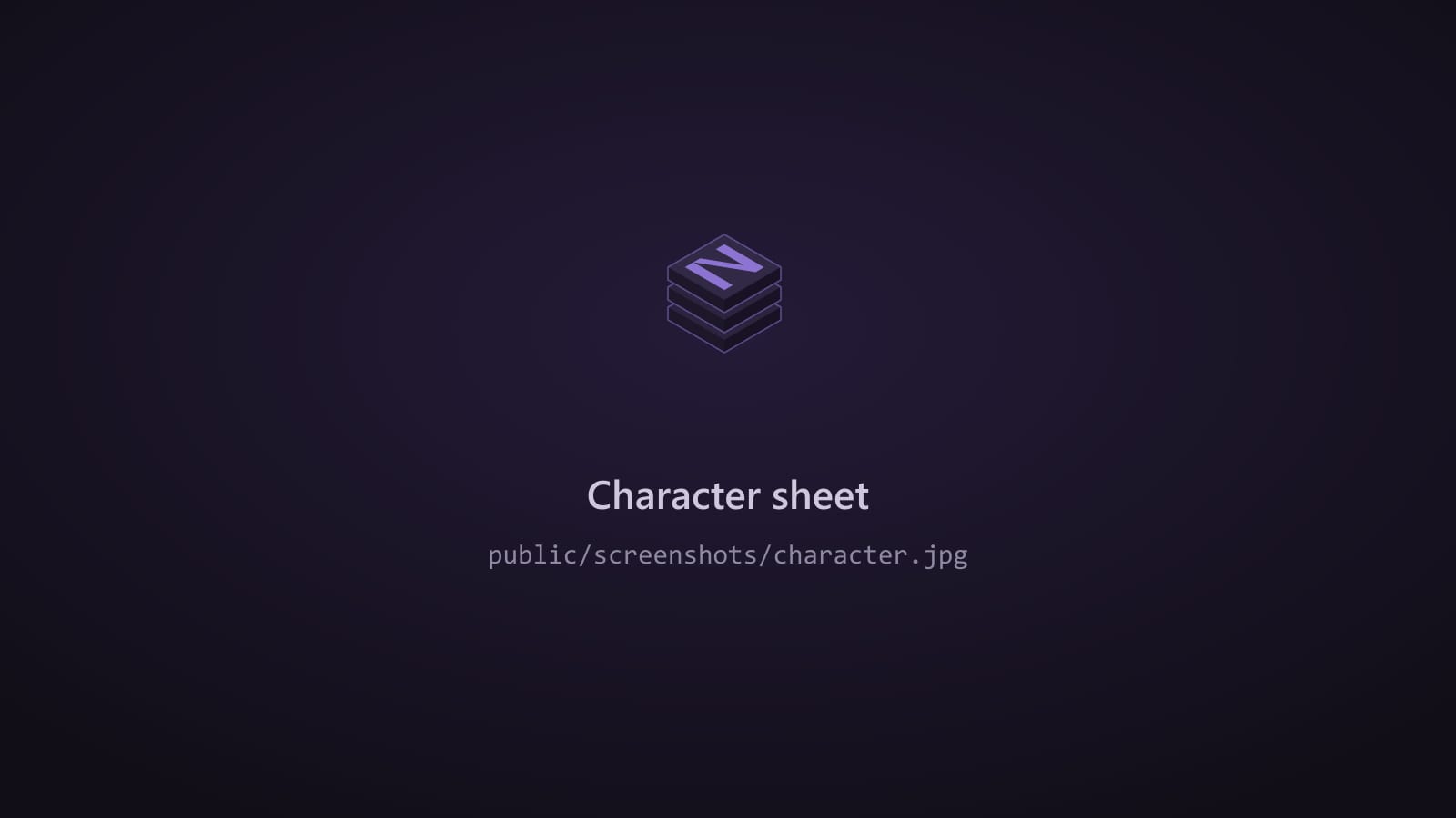 NUI character sheet