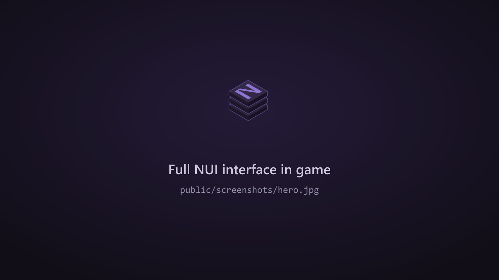 The full NUI interface in game