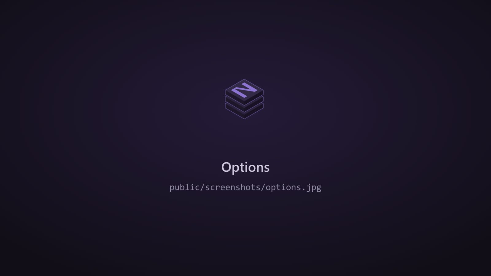 NUI options panel